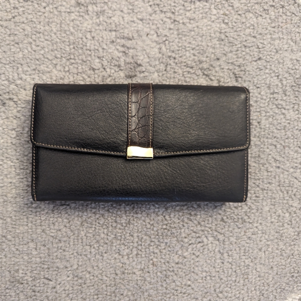 Worthington Black Leather Wallet